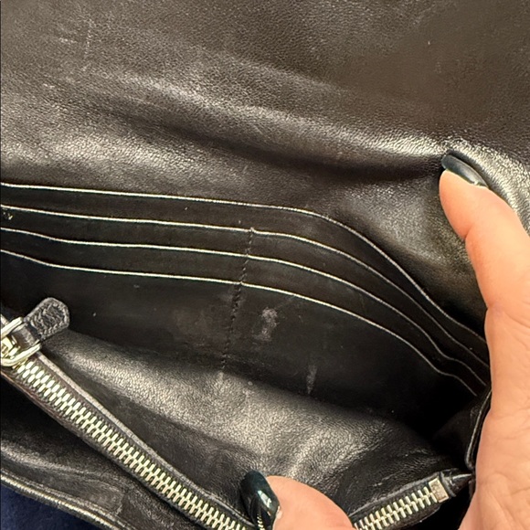 Prada Black Leather Gaurfre Pleat Wallet - Picture 7 of 14